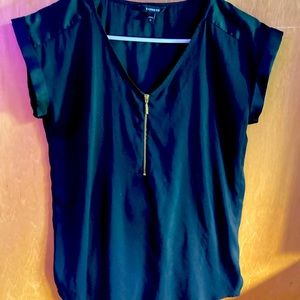Express womens silk (?) blouse. Size M